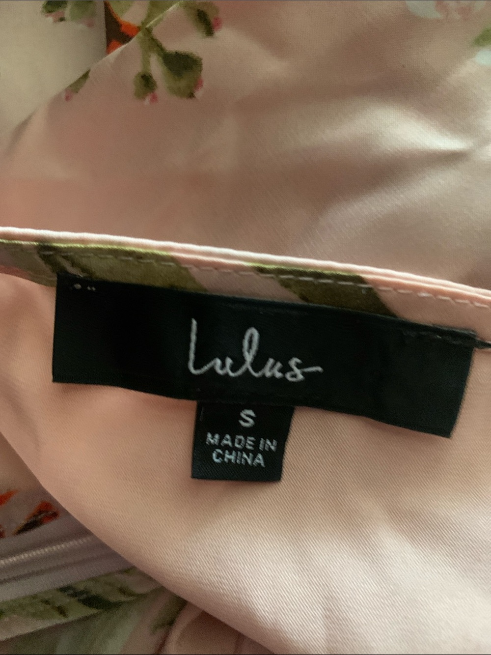 Lulu's remarkable entrance Pink Floral Satin Slip Dress - Picture 6 of 7